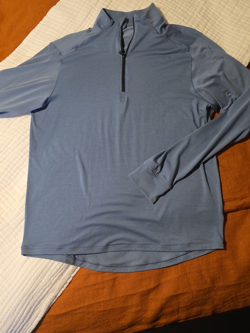 Old Navy Men's Light Blue Quarter-Zip Pullover